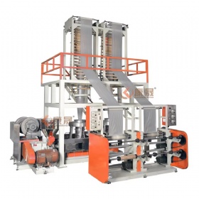Single screw with double film blowing machine